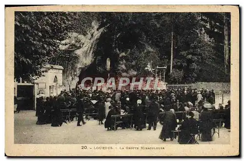 Ansichtskarte AK Lourdes La Grotte Miraculeuse