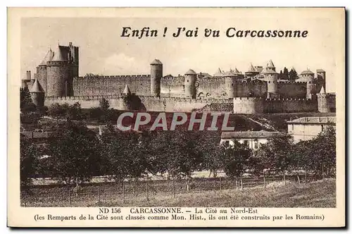 Ansichtskarte AK Carcassonne La Cite au Nord Est