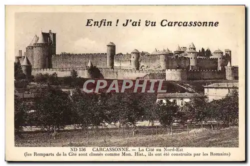 Cartes postales Carcassonne La Cite au Nord Est