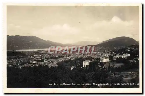 Ansichtskarte AK Aix les Bains Lac du Bourget Vue generale prise du panoramic