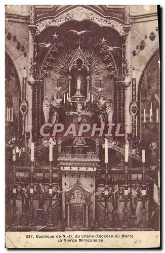 Cartes postales Basilique de Notre Dame Chene Diocese du Mans La vierge miraculeuse