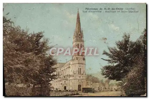 Cartes postales Basilique de Notre Dame Chene Vue d&#39ensemble Basilique et Saint Sepulcre