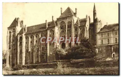 Cartes postales L'abbaye de Solesmes Les batiments de 1896 vus de l'ile Saint Clement