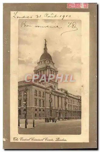 Cartes postales The cental criminal courts London