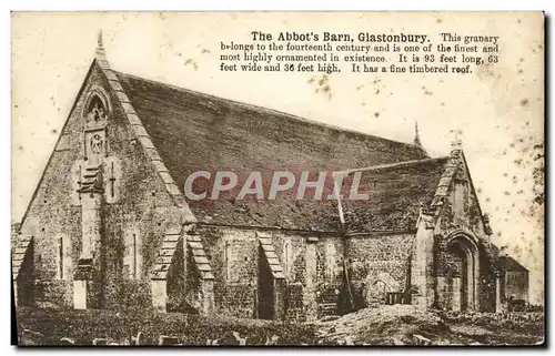VINTAGE POSTCARD The Abbot&#39 S Glatonsbury Barn�