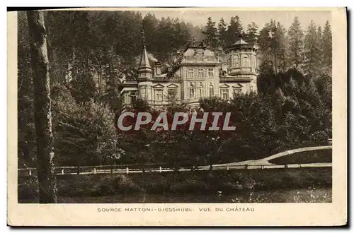 Cartes postales Source Mattoni Giesshubl Vue du chateau