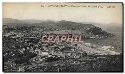 Ansichtskarte AK San Sebastian Panorama Sacado del Monte Ulia