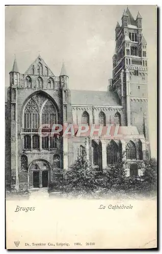 Cartes postales Bruges La Cathedrale