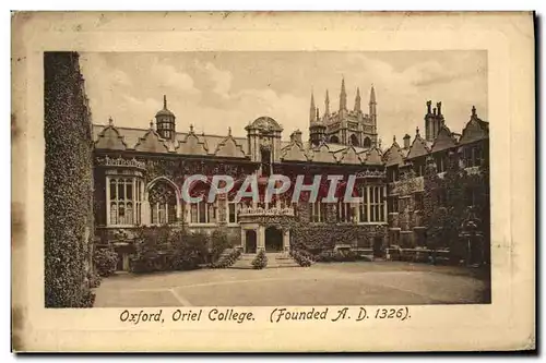 Cartes postales Oxford Oriel College