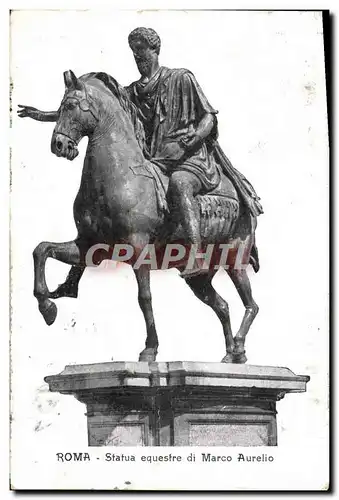 Ansichtskarte AK Roma Statua Equestre di Marco Aurelio