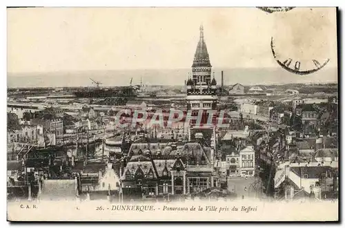 Cartes postales Dunkerque Panorama de la Ville Prise du Beffroi