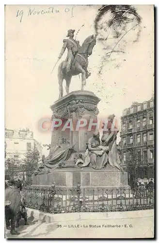 Cartes postales Lille La Statue Faidherbe