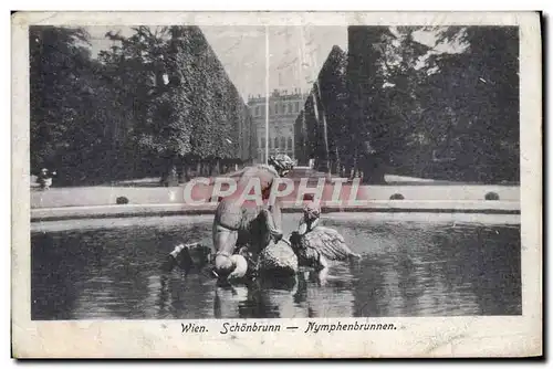 Ansichtskarte AK Wien Schonbrunn Nymphenbrunnen