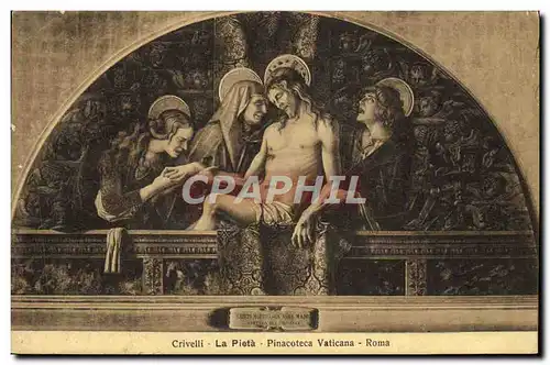 Ansichtskarte AK Crivelli La Pieta Pinacoteca Vaticana Roma