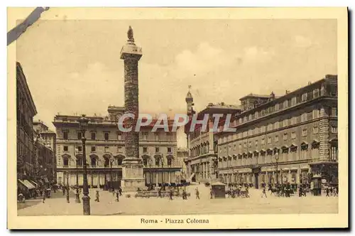 Cartes postales Roma Piazza Colonna