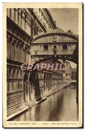 Ansichtskarte AK Venise Pont des Soupirs