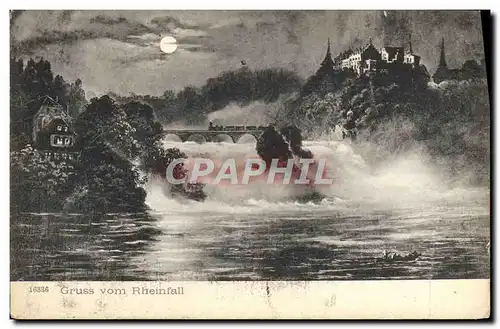 Cartes postales Gruss Vom Rheinfall