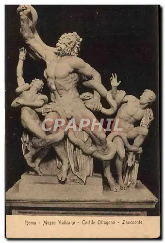 Cartes postales Roma Museo Vaticano Cortile Ottagono Laocoonte