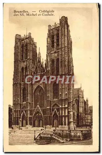 Cartes postales Bruxelles Collegiale Des SS Michel et Gudule
