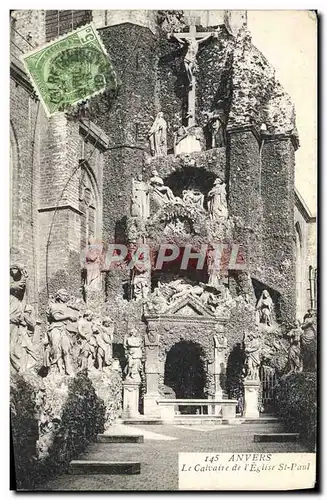 Cartes postales Anvers Le Calvaire de L&#39Eglise St Paul