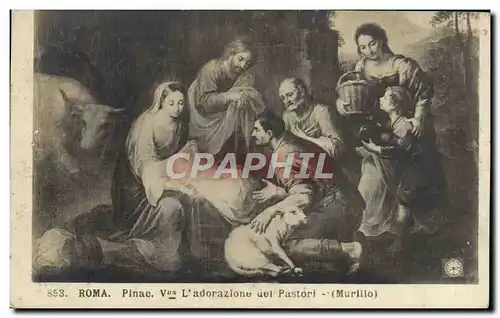 Cartes postales Roma Pinac Vue L&#39adorazione Del Pastori Murillo
