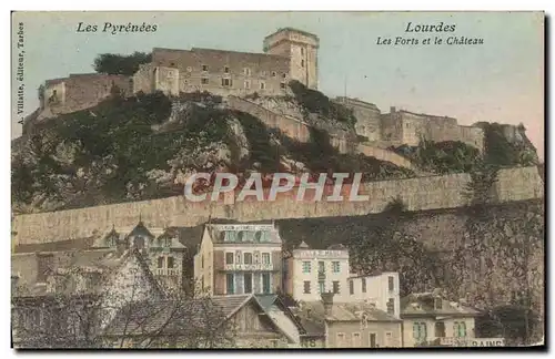 Cartes postales Lourdes Les Forts Et Le Chateau