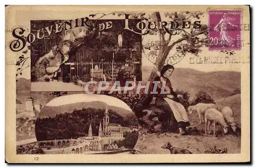 Cartes postales Lourdes Bernadette