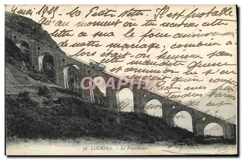 Cartes postales Lourdes Le Funiculaire