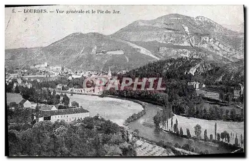 Cartes postales Lourdes Vue Generale Et Le Pic Du Jer