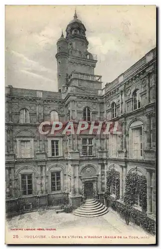 Ansichtskarte AK Toulouse Cour De L&#39Hotel D&#39Assezat Angle de la tour