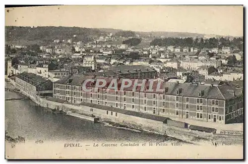 Cartes postales Epinal La Caserne Contades Et La Petite Ville Militaria