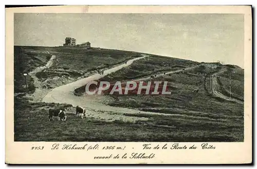 Cartes postales Le Hohneck Vue de la route des Cretes venant de la Schlucht