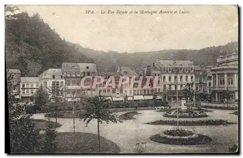 Cartes postales Spa La Rue Royale Et La Montagne Annette Et Lubin