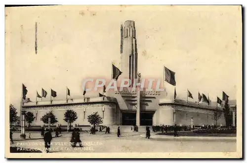 Cartes postales Pavillon De La Ville De Bruxelles Exposition 1935