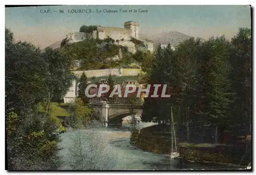 Cartes postales Cap Lourdes Le Chateau Fort Et Le Gave