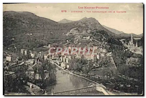 Ansichtskarte AK Cap Lourdes Vue Panoramique sur le calvaire