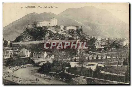 Cartes postales Lourdes Vue Generale du fort