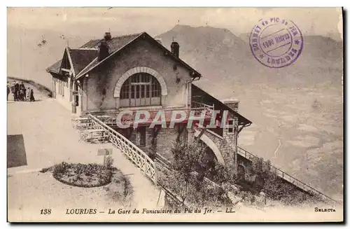 Cartes postales Lourdes La Gare Du Funiculaire Du Pic Du Jer