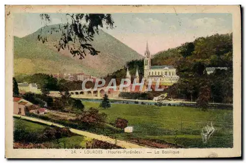 Cartes postales Lourdes La Basilique