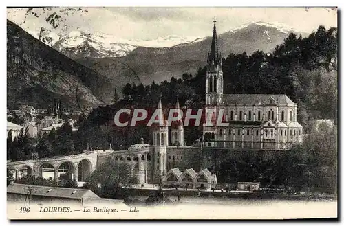 Cartes postales Lourdes La Basilique