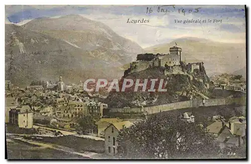 Cartes postales Lourdes Vue Generale Et Le Fort