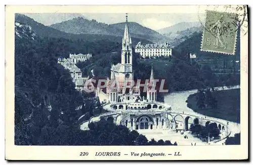 Cartes postales Lourdes Vue Plongeante