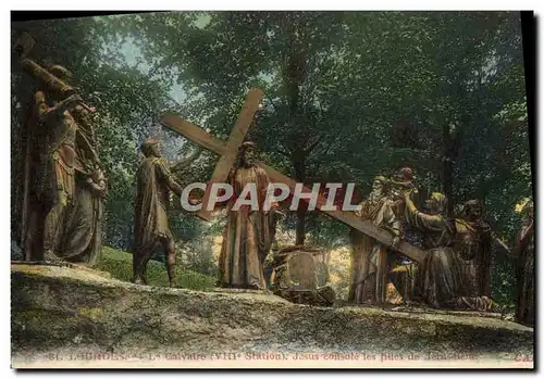 Cartes postales Lourdes Le calvaire Jesus console les filles de Jerusalem