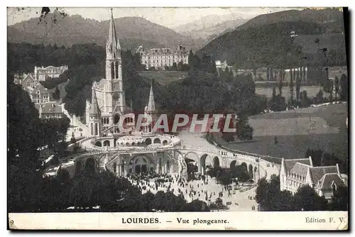 Cartes postales Lourdes Vue Plongeante