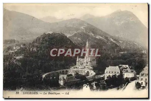 Cartes postales Lourdes La Basilique