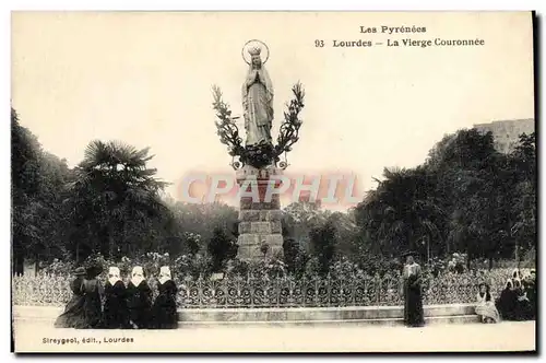 Cartes postales Lourdes La Vierge Couronnee