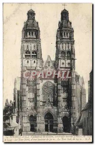 Cartes postales Tours Cathedrale St Gatien