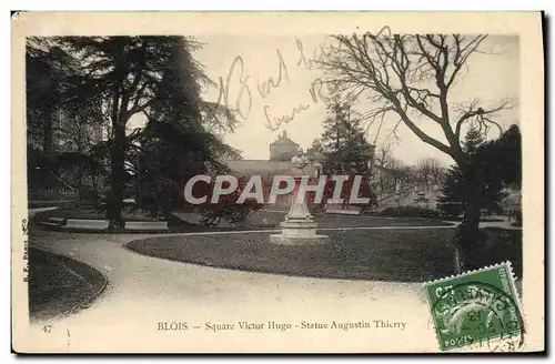 Cartes postales Blois Square Victor Hugo Statue Augustin Thierry