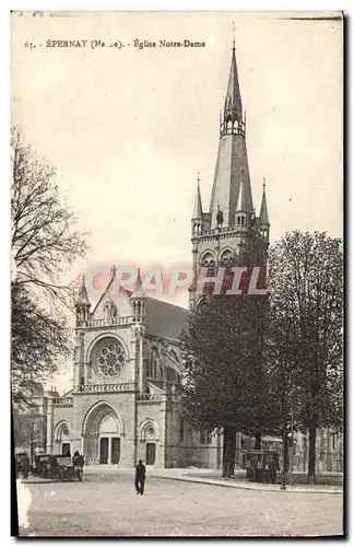 Ansichtskarte AK Epernay Eglise Notre Dame