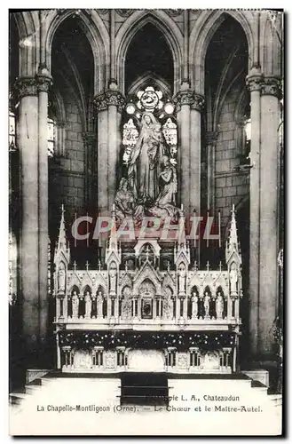 Cartes postales La Chapelle Montligeon Le Choeur Et Le Maitre Autel
